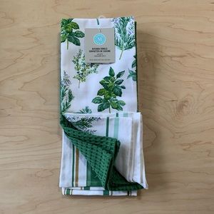 Martha Stewart Printed Herbs Kitchen Towel 3-pc